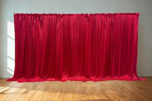 Accessories: Red Backdrop Curtain