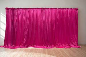 Accessories: Hot Pink Backdrop Curtain