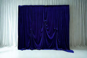 Accessories: Royal Blue Velvet Backdrop Draping Curtain