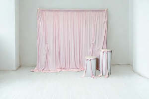 Accessories: Pink Velvet Backdrop Draping Curtain