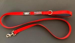 Products: Personalised Dog Leads – Red