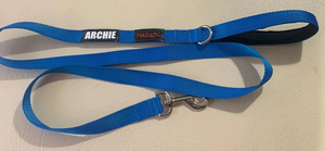 Products: Personalised Dog Leads – Royal Blue