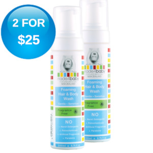 Wash - Foaming Hair & Body Wash (Fragrance-Free) 200ml DEAL
