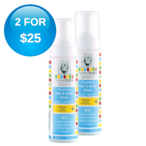 Wash - Foaming Hair & Body Wash (Organic Citrus) 200ml DEAL