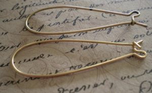Large Kidney Shape Earring finding