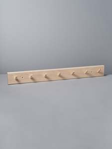 Iris Hantverk: Birchwood Peg Rail – 7 Hook