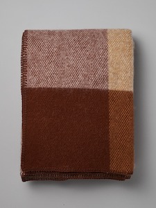 Klippan: Block Wool Throw – Rust