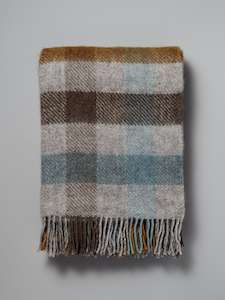 Gotland Wool Throw –  Multi Turquoise