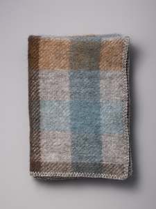 Gotland Wool Baby Throw – Multi Turquoise