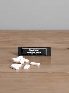 Replacement Eraser 10pk – White ⋄ Black ⋄ Pink