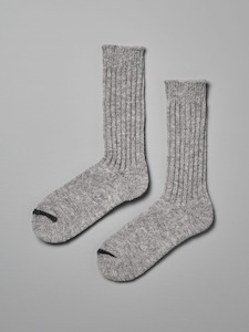 Gifts: Praha Wool Ribbed Socks – Light Grey