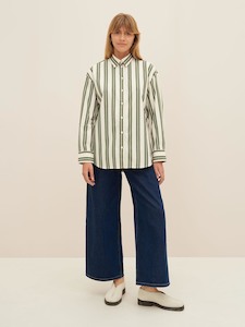 Petra Shirt – Forest Stripe