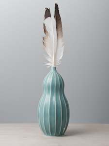 Jino Ceramic Studio: Gourd Vase – Celadon