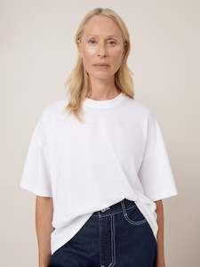 Oversized Boxy Tee – White