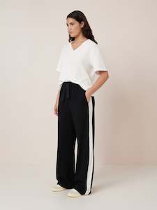 Under 250: Contrast Trackpant – Black