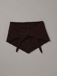Daisy Scarf – Chestnut & Black Stripe