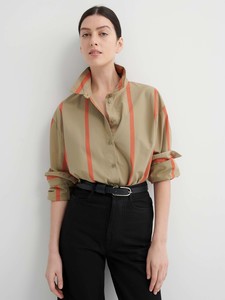 Maker Shirt – Nasturtium Stripe