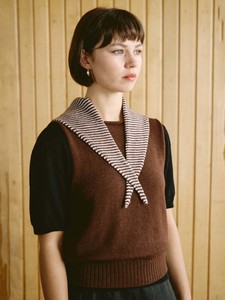Wardrobe: Daisy Scarf – Chestnut & Ivory Stripe