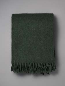 Klippan: Gotland Wool Throw – Bottle Green