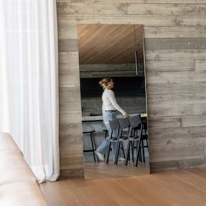 Blob Mirrors: Frameless Rectangle Full Length Mirror