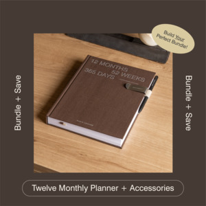 Twelve Monthly Planner Bundle
