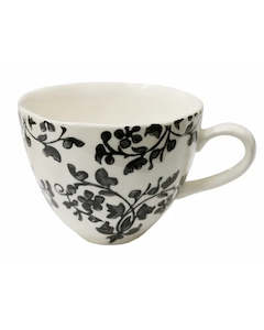Cc Interiors: CC Interiors Florentine Noir Handpainted Cup - Black