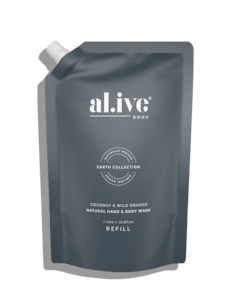 Bath Salts: Al.ive 1 ltr wash refill - coconut & wild orange