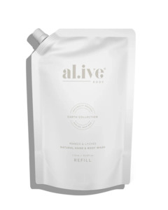 Bath Salts: Al.ive 1 ltr wash refill - mango & lychee