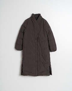 Indi & Cold Maxi Padded Coat with Feather-down Filling - brown