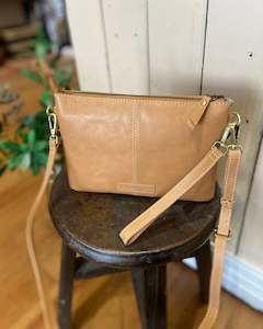 Cosgrove & Co Charlotte Camel Leather Bag