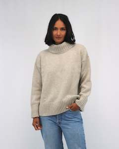 Tatāno Henri Roll Neck- Wheat
