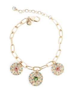 A&C Oslo Vibrance Charms Bracelet- gold