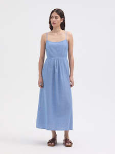 Dresses: Chambray Strappy Dress