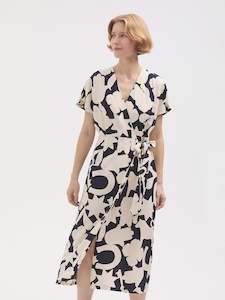 Lucky Charms Wrap Dress - Navy