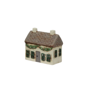 French Country Collections: Christmas Tea Light Cottage with Swag