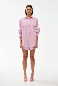 Fashion: Kinney Riley Shirt Pink Pinstripe