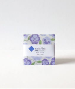 Orient Pansy Face Cloth in Blue