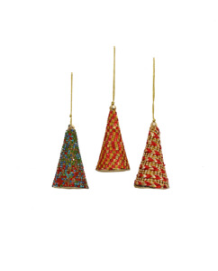 Maytime: Majestic Hanging Diamond Cones A/3 - Reds