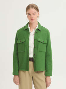 100% Wool Jacket - Kiwi Green