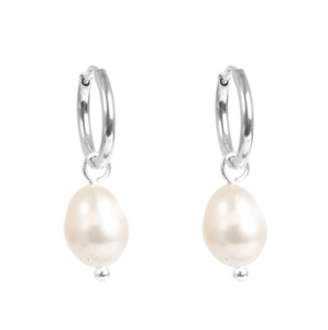 A&C Oslo Freshwater Pearl Earring - Silver