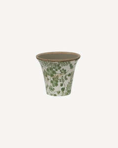 French Country Collections: French Country Collections  Botanical Fluted Pot Small