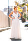 Simple Light A-Line Wedding Dress with Chiffon and Lace at Madison Rose Bridal