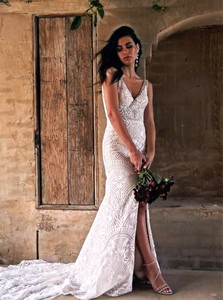 Jett EY068 Evie Young Bold unique lace fit n flare wedding dress at Madison Rose&hellip;