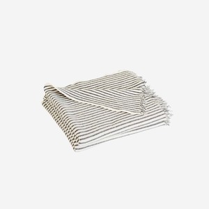 Foxtrot Home Charcoal Stripe Blanket