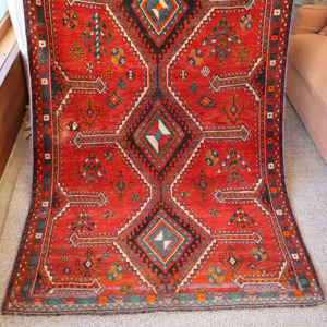 Hand Knotted Persian Shiraz Runner