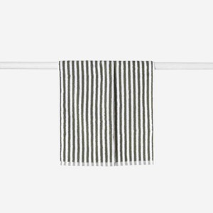Wide Stripe Cotton Hand Towel