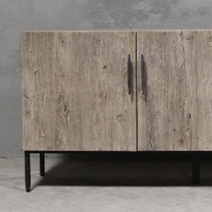 One Off Antique Pieces: Elm Two Door Three Drawer Cabinet