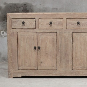 Elm Four Drawer Four Door Cabinet