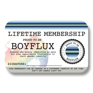 Boyflux Lifetime Membership Card - The Left And Right Collective