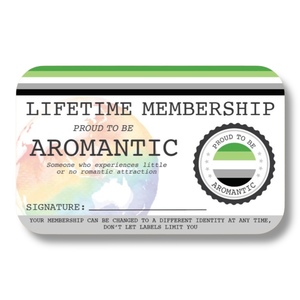 Products: Aromantic Lifetime Membership Card - The Left And Right Collective